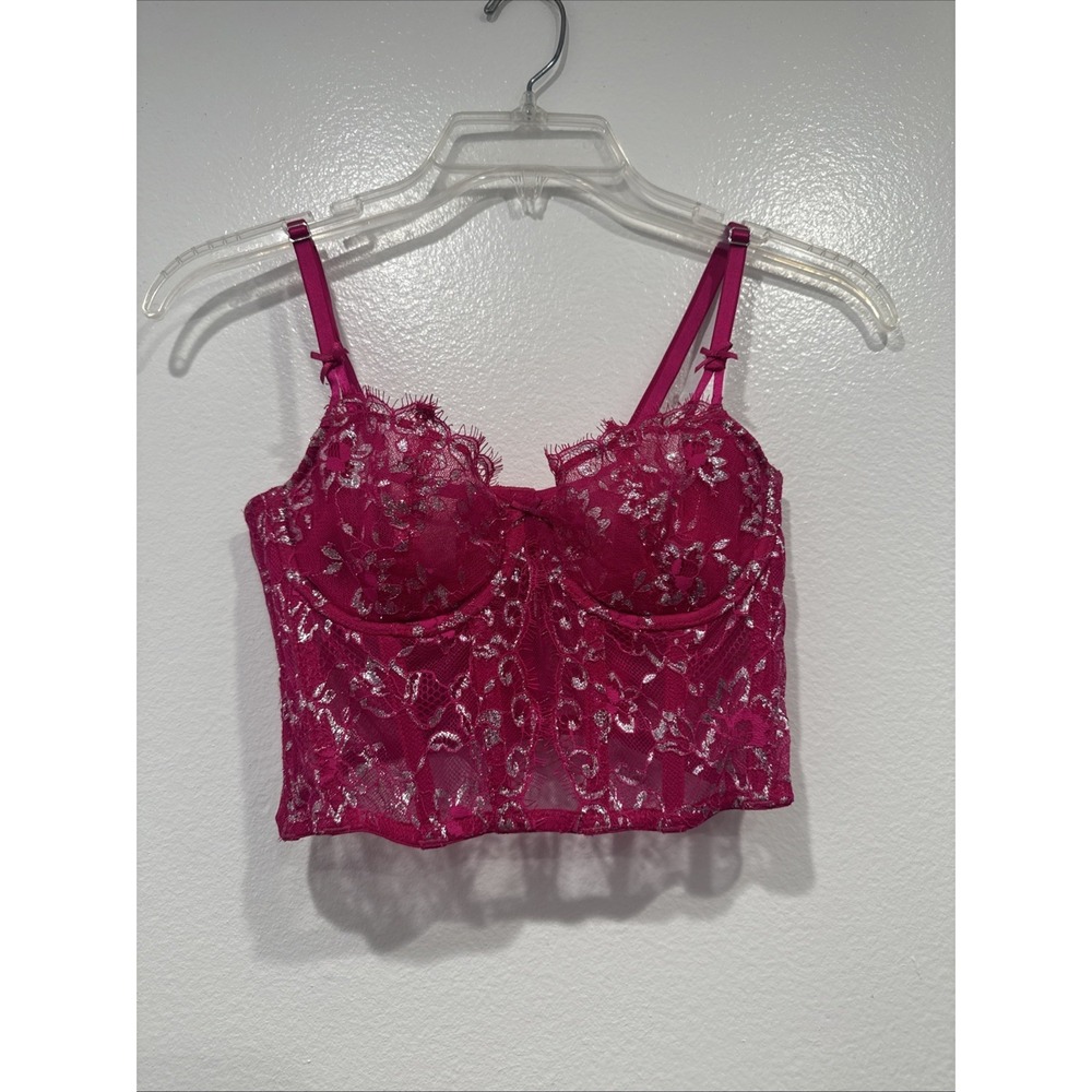 Victoria's Secret Dream Angles Wicked Shimmer Corset Top Fairy Festival Y2K Look